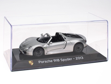 Altaya ABSUP009 - 1:43 Porsche 918 Spyder Baujahr 2013, liquid silber