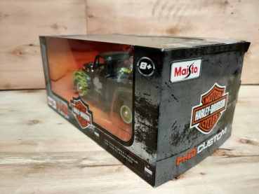 Maisto 32171 - 1:24 Ford F-1 PickUp 1948 + Harley Davidson Fl Panhead 1948