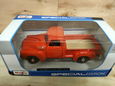 Preview: Maisto 31952 - 1:25 Chevrolet 3100 Pickup 1950 rot