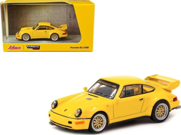 Schuco / Tarmac works T64X-003-YL -  1:64 Porsche 911 RSR 3.8 gelb Collab64