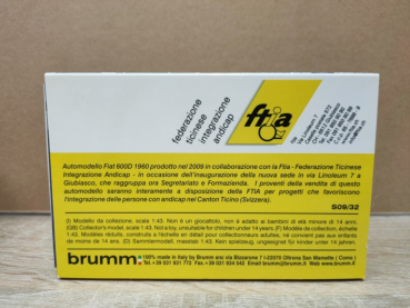 Preview: BRUMM S09/32 - Fiat 600D 1960 ftia - limitierte Edition