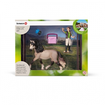 Schleich 42270 - Farm Life, Pferdepflegeset Andalusier