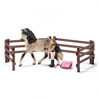 Schleich 42270 - Farm Life, Pferdepflegeset Andalusier