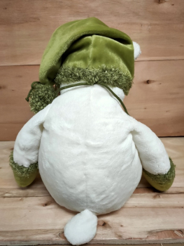 Preview: Sweety Toys 80503 - Kuscheltier Eisbär weiß ca. 50 cm mit Mütze und Handschuhen, Plüsch