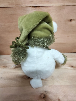 Preview: Sweety Toys 80505 - Kuscheltier Eisbär weiß ca. 25 cm mit Mütze und Handschuhen, Plüsch