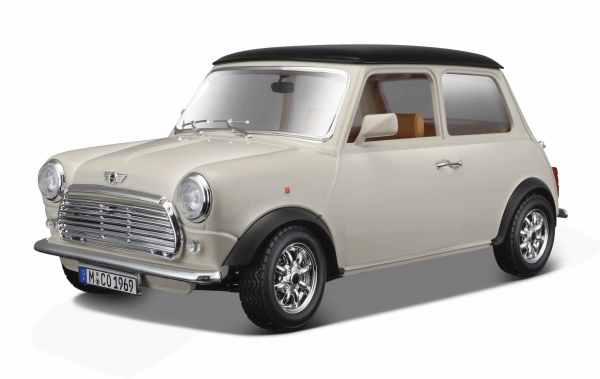 Bburago 18-12036 – 1:18 Mini Cooper '69 beige