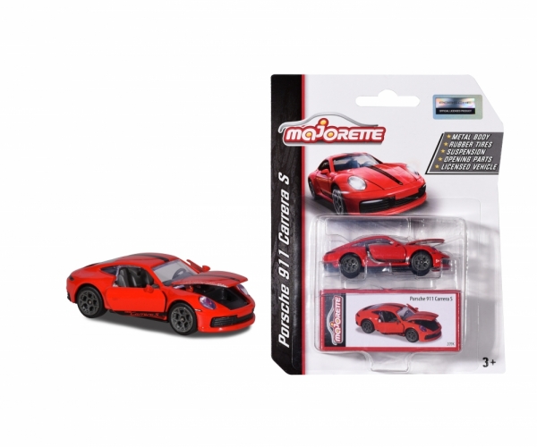 Majorette 202052016T20 - Porsche 911 Carrera S indischrot