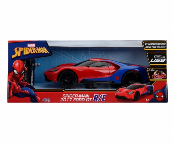 Jada 253226002 - 1:16 Marvel Spider-Man RC 2017 Ford GT