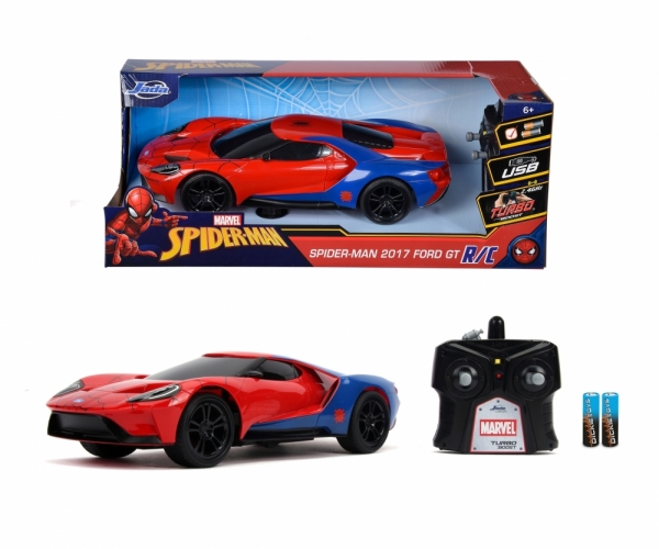 Jada 253226002 - 1:16 Marvel Spider-Man RC 2017 Ford GT