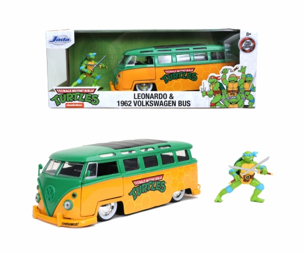 Jada 253285000 - 1:24 Turtles Leonardo 1962 VW Bus