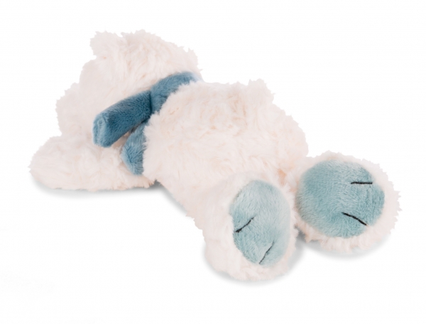 Nici 42027 - Winter Kuscheltier liegender Eisbär Bignic, ca. 20 cm