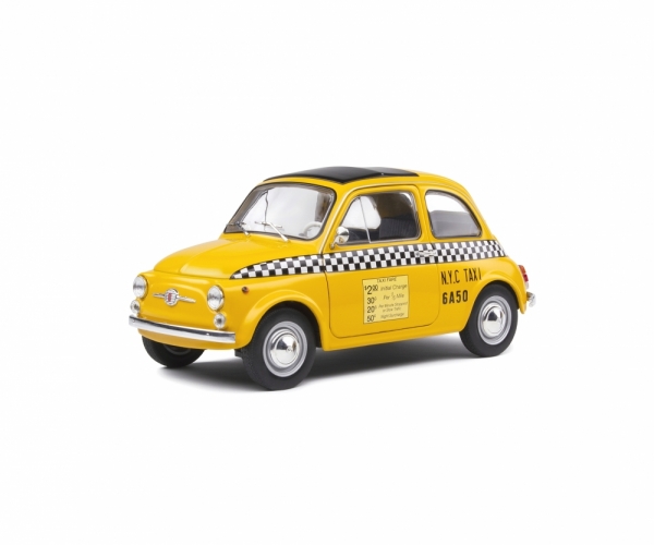 Solido 421189700 – 1:18 Fiat 500 TAXI NYC gelb