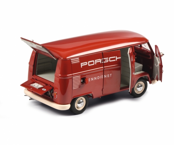Schuco 450029900 - 1:18 VW T1 Kasten PORSCHE 'Renndienst'