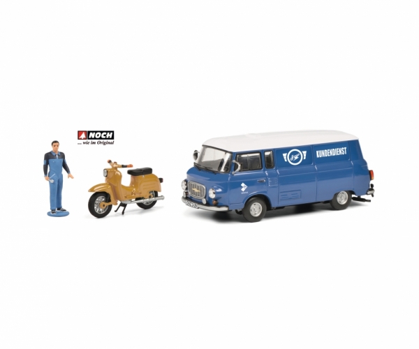 Schuco 450364700 - 1:43 Barkas B 1000 Simson Schwalbe Kundendienst