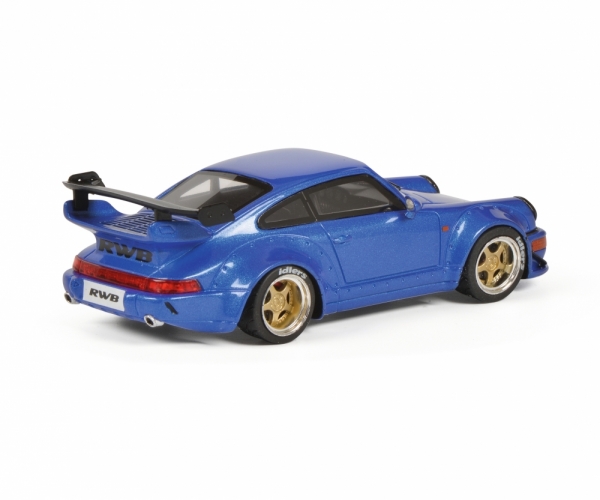 Schuco 450911400 - 1:43 RAUH-Welt RWB 964 blau, limitiert