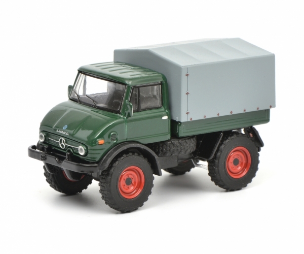 Schuco 452015800 - 1:64 Unimog U 406, dunkelgrün