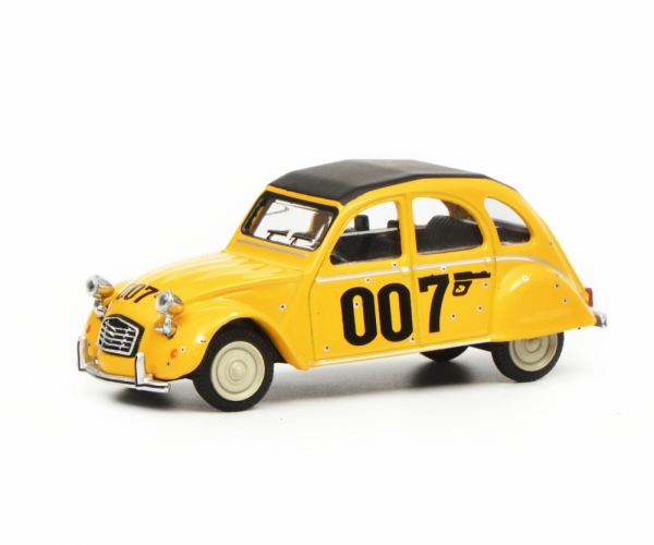 Schuco 452016600 - 1:64 Citroen 2CV 007, gelb