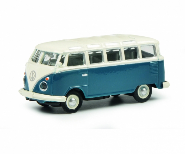 Schuco 452650600 - 1:87 VW T1 Samba blau
