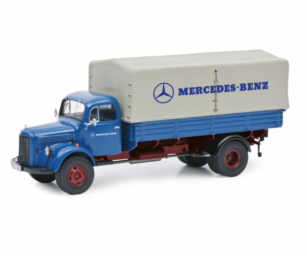 Schuco 452667900 - 1:87 MB L3500 Pritsche MERCEDES-BENZ blau