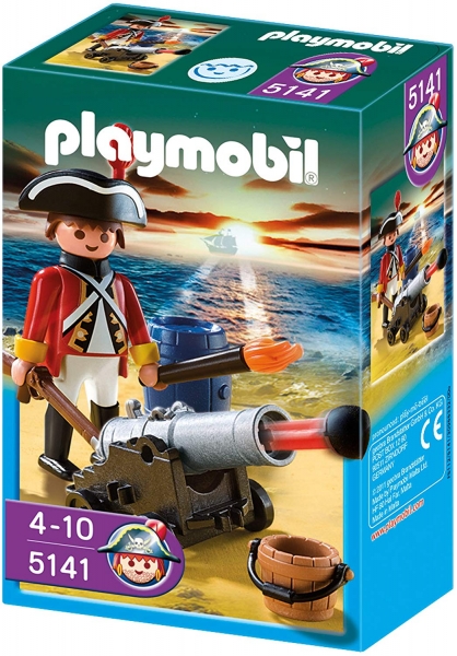 Playmobil 5141 - Kanonen-Offizier der Rotröcke