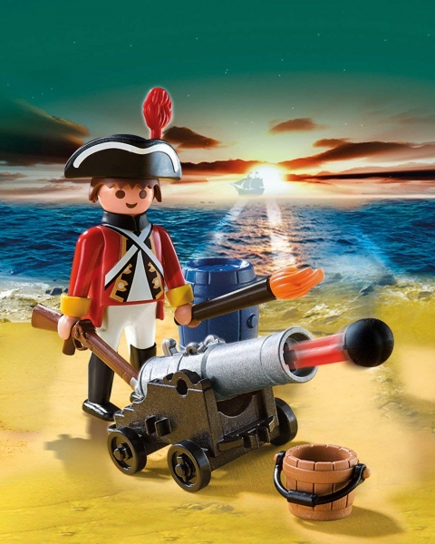 Playmobil 5141 - Kanonen-Offizier der Rotröcke