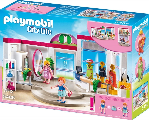 Playmobil 5485 - 5491 - Einkaufscenter komplett Set, 7-teilig