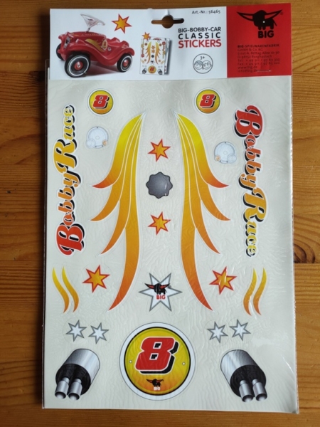 BIG 56465 - Bobby Car Classic Stickers Bobby Race #8
