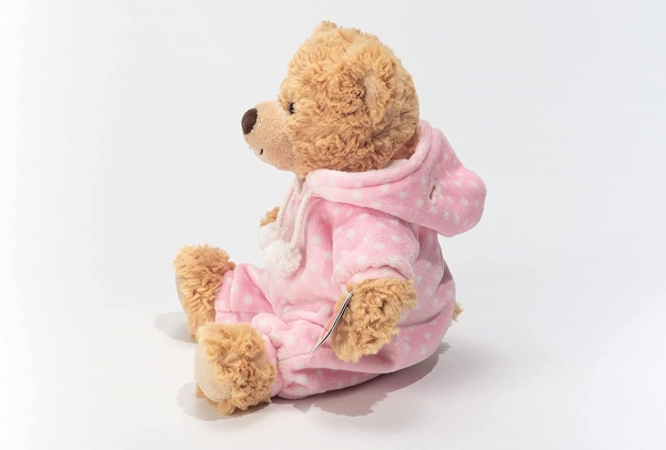 Teddy Hermann 913863 - Schlafanzugbär rosa 30 cm