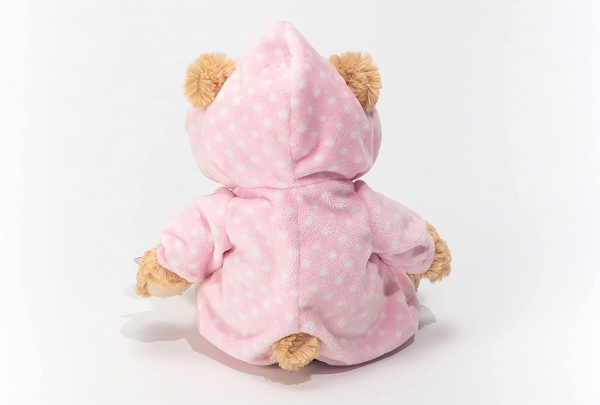 Teddy Hermann 913863 - Schlafanzugbär rosa 30 cm