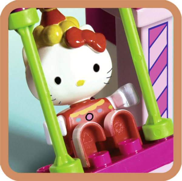 BIG / unico 800057061 - PlayBIG BLOXX Hello Kitty Funpark Schaukel