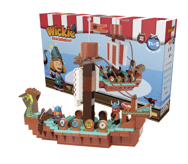 BIG 800057068 - Playbig Bloxx Wickie Drachenboot