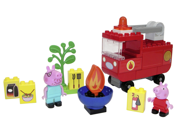 BIG 800057146 - Bloxx Peppa Pig Feuerwehrauto