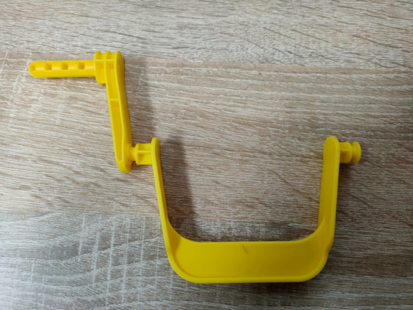 BIG 800E55100009 - Waterplay Ersatzteil Wasserrad Paddel Kurbel Wasserkurbel gelb