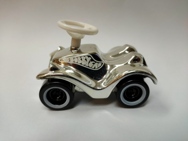BIG 1299silber - Mini Bobby Car Classic Sonderedition silber metallic, ca. 7 cm