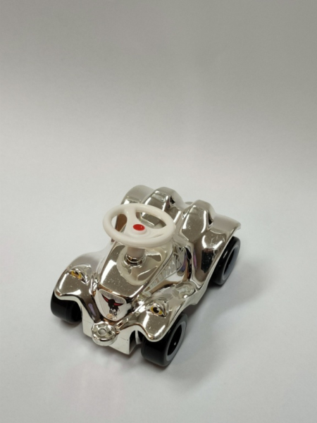 BIG 1299silber - Mini Bobby Car Classic Sonderedition silber metallic, ca. 7 cm