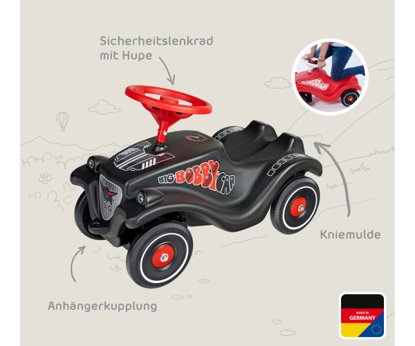 BIG 800056149 - Bobby Car Classic GT schwarz
