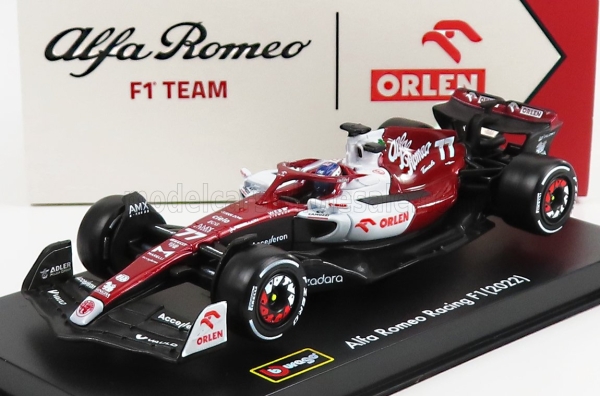 Bburago BU38068-77 - 1:43 Alfa Romeo F1 C42 Team Orlen Racing #77 BAHRAIN GP 2022