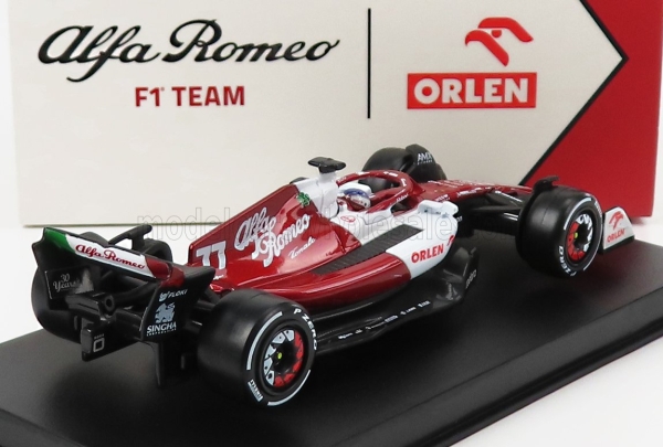 Bburago BU38068-77 - 1:43 Alfa Romeo F1 C42 Team Orlen Racing #77 BAHRAIN GP 2022