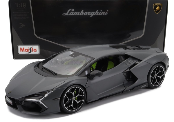 Maisto 31463-06488 - 1:18 - Lamborhini Revuelto Hybrid 2023, Valcano matt grau