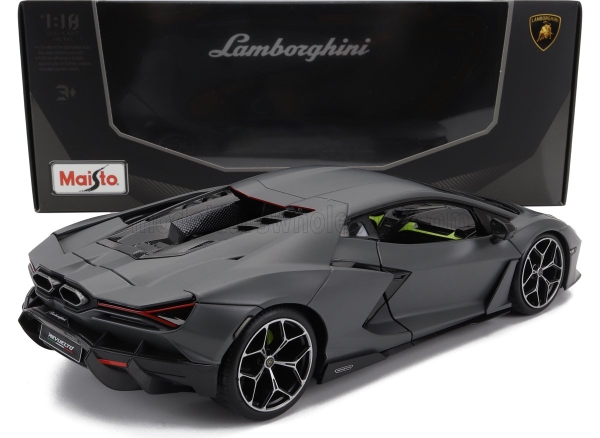 Maisto 31463-06488 - 1:18 - Lamborhini Revuelto Hybrid 2023, Valcano matt grau