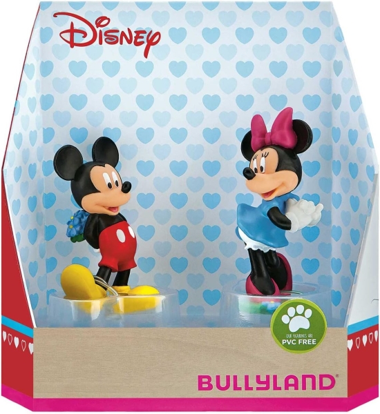 Bullyland 15077 - Mickey und Minnie Valentine Double Pack