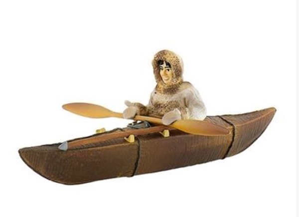 Bullyland 54558 - Inuit-Jäger im Kajak ca. 18 cm
