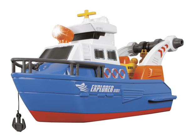 Dickie 203308361 - Explorer Boat, Forschungsschiff