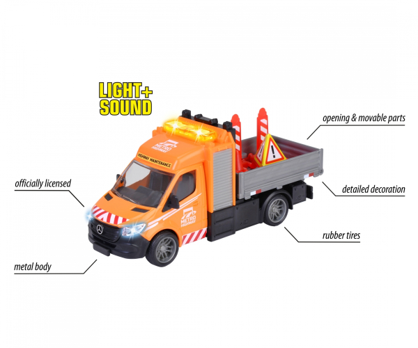 Majorette  213742001 - Mercedes-Benz Sprinter Platform