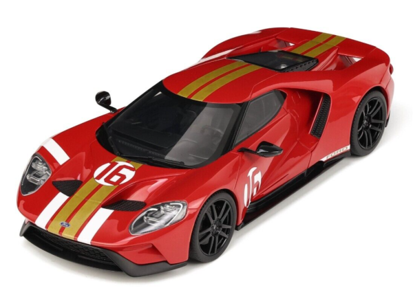 GT-Spirit GT883 - 1:18 Ford GT Heritage Edition #16 Alan Mann 2022 Red