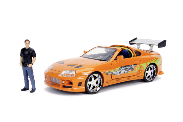 Jada 253205001 - Fast & Furious Brian's Toyota Supra 1995 + Figur