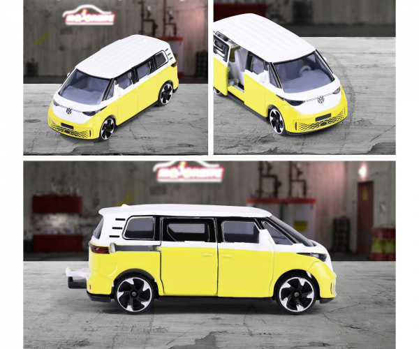 Majorette 212053052Q38 - Premium Cars VW ID Buzz, gelb/weiß
