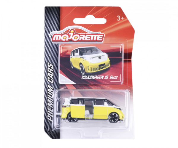 Majorette 212053052Q38 - Premium Cars VW ID Buzz, gelb/weiß