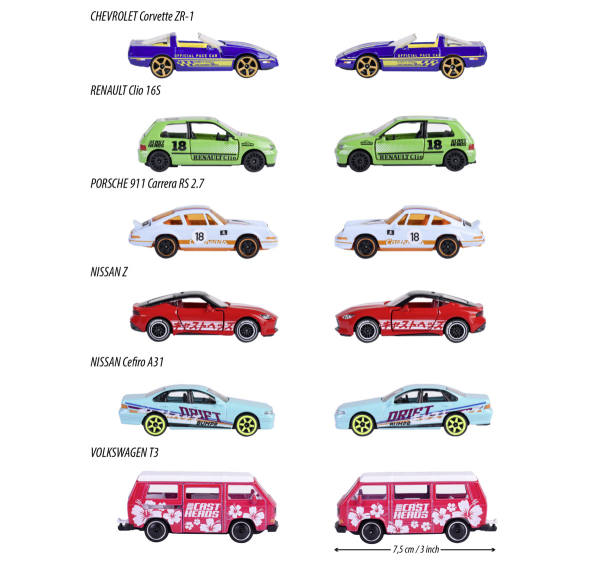 Majorette 212054210 - CastlHeads Series, 6-sortiert