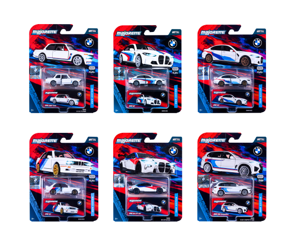 Majorette 8502101003 - BMW Deluxe Cars, 6er Komplett-Set